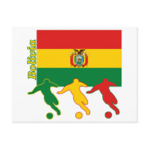 Soccer Players - Bolivia postcards