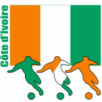 Soccer Players - Cote d'Ivoire Acrylic Cut Outs