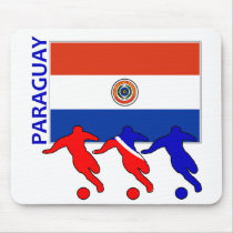 Soccer Players - Paraguay mousepads
