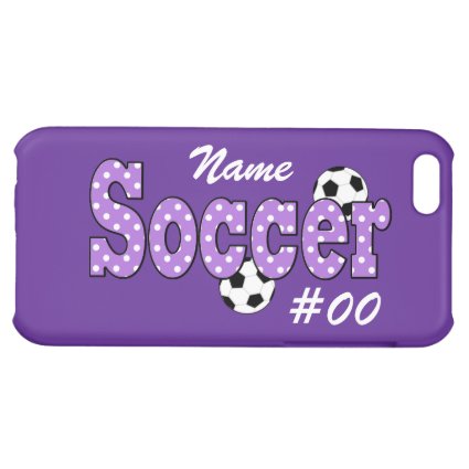 Soccer Polka Dots Cover For iPhone 5C