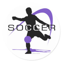 Soccer - Purple - Boys stickers