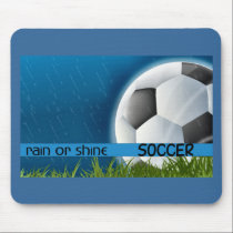 Soccer - Rain or Shine mousepads