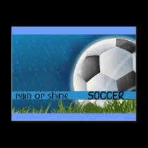 Soccer - Rain or Shine postcards