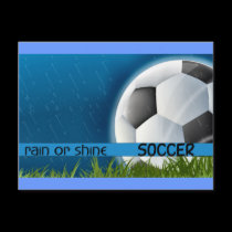 Soccer - Rain or Shine postcards