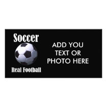 Soccer Real Football Photo Greeting Card