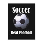 Soccer Real Football Postcard