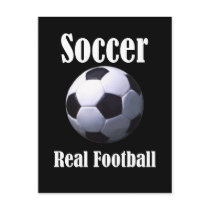 Soccer Real Football Postcard