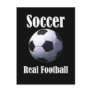 Soccer Real Football Postcard