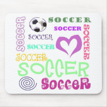 Soccer Repeating Mouse Pads