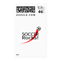 Soccer Rocks postage by CelebrationZazzle Soccer Rocks postage