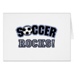 Soccer Rocks T shirts and Gifts Greeting Cards