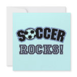 Soccer Rocks T shirts and Gifts Custom Invitations
