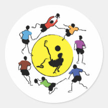 Soccer Round Stickers
