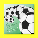 SOCCER RULES Sq Magnet/green