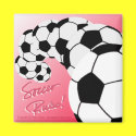 SOCCER RULES Sq Magnet/Red