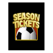 Soccer Season Tickets Postcards