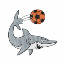 Soccer Shark embroidered shirts