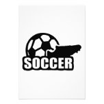Soccer shoe ball custom invitation
