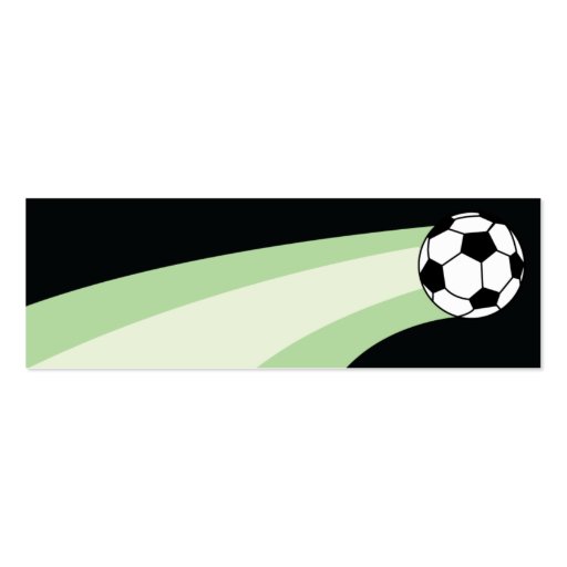 Soccer - Skinny Business Card Template (back side)