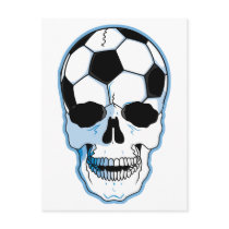 Soccer Skull Post Card