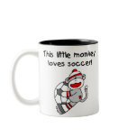 Soccer Sock Monkey mugs