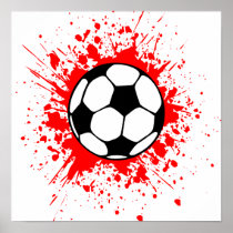 soccer splatz print