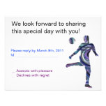 Soccer Sports Bar Mitzvah Invitation Jewish REPLY