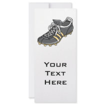 soccer sports cleat rack card template