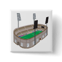 Soccer Stadium Pinback Button