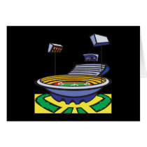 Soccer Stadium Greeting Card