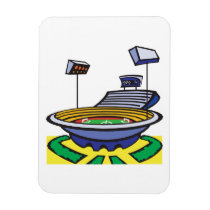 Soccer Stadium Rectangular Magnets
