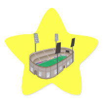 Soccer Stadium Star Sticker