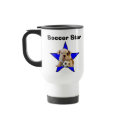 Soccer Star English Bulldog Puppy Mug by time2see Soccer Star English Bulldog Puppy Mug