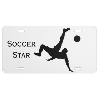 Soccer Star License Plate