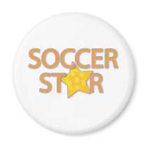 Soccer Star magnets by mariabellimages Soccer Star magnets