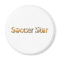 Soccer Star magnets by mariabellimages Soccer Star magnets