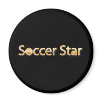 Soccer Star magnets by mariabellimages Soccer Star magnets