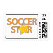 Soccer Star Postage Stamp
