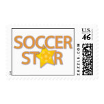 Soccer Star Postage Stamp