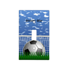 Soccer Star Switch Plate Cover