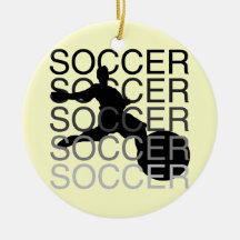 SOCCER T-shirts and Gifts Christmas Ornaments