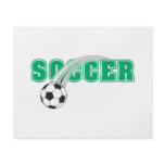 soccer text with ball design flyers