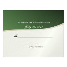 Soccer Theme Response Card Custom Invitation