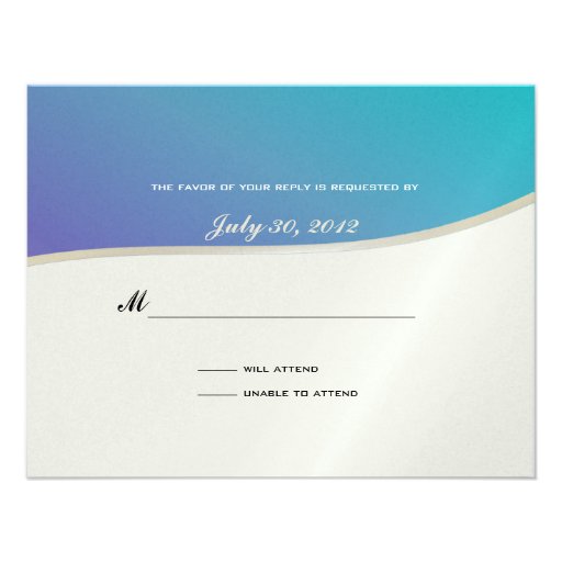 Soccer Theme Response Card Personalized Invitations
