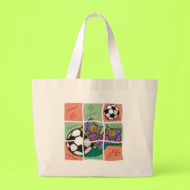 Soccer totebag by sports_tshirts Soccer totebag