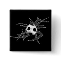 Soccer Tribal  Button