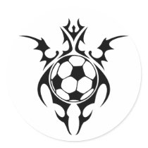 soccer. tribal. stickers