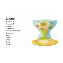Soccer Trophy Business Card
