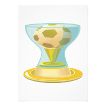Soccer Trophy Custom Invitations