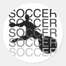 SOCCER Tshirts and Gifts Round Sticker